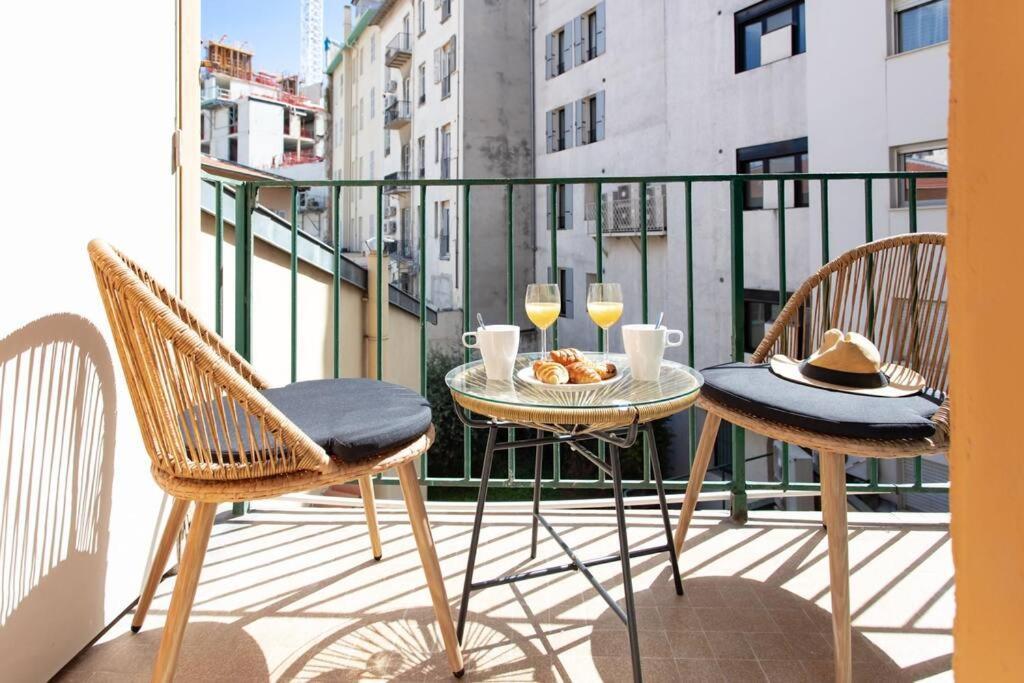 L19 1Bdr Massena Central 2Mins Sea/Promenadeac/Balcony นีซ ภายนอก รูปภาพ